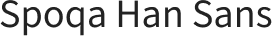 Spoqa Han Sans